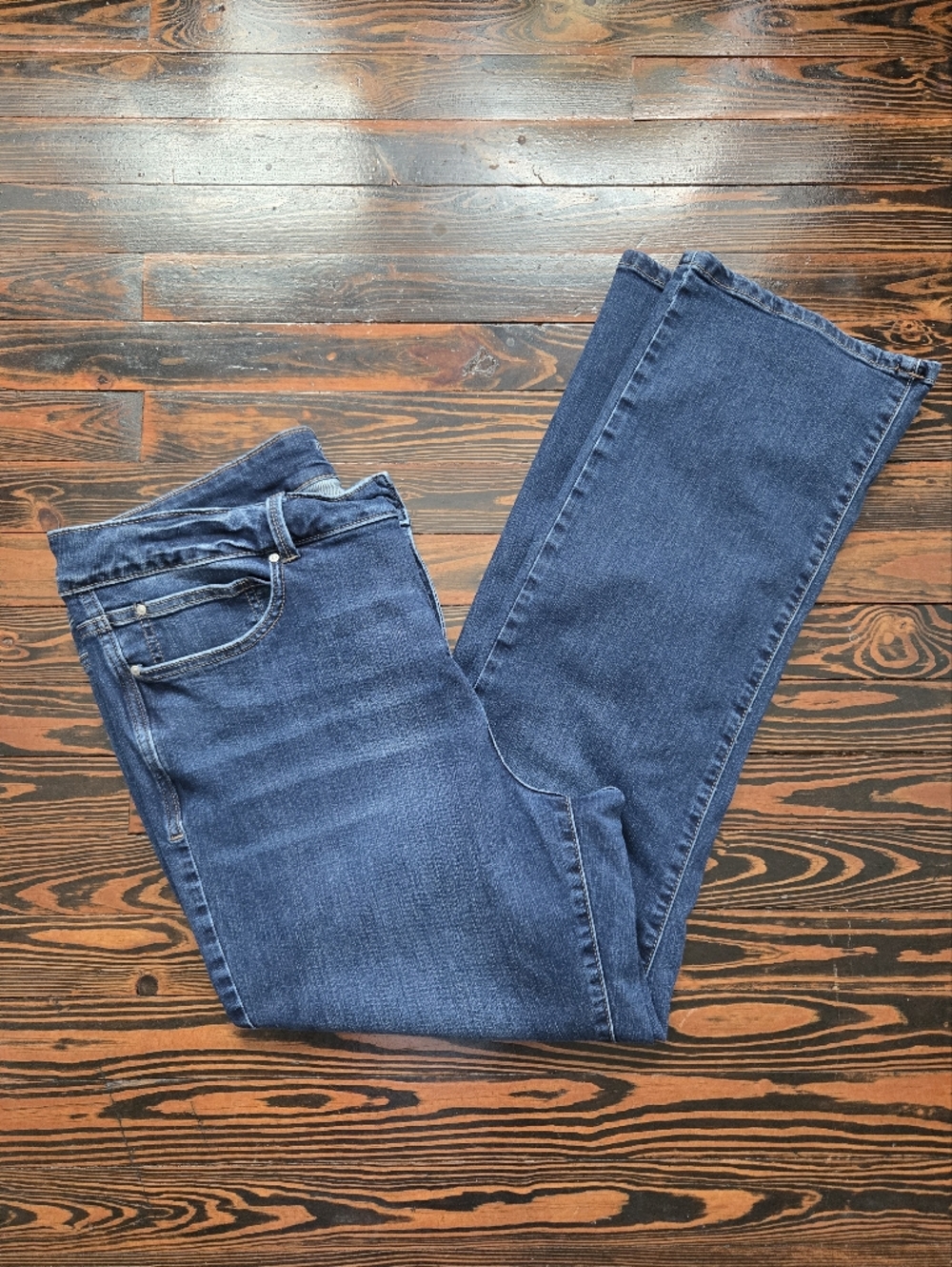 Maurices Everflex High Rise Slim Straight Jeans Regular Dark Wash Size 20W